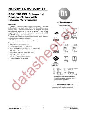 MC100EP16TD datasheet  